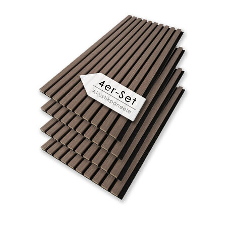 Akustikpaneel Suono Eiche Dunkelbraun 4er Set