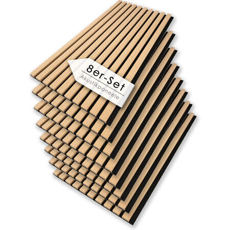 Akustikpaneel Suono Eiche Natur 8er Set