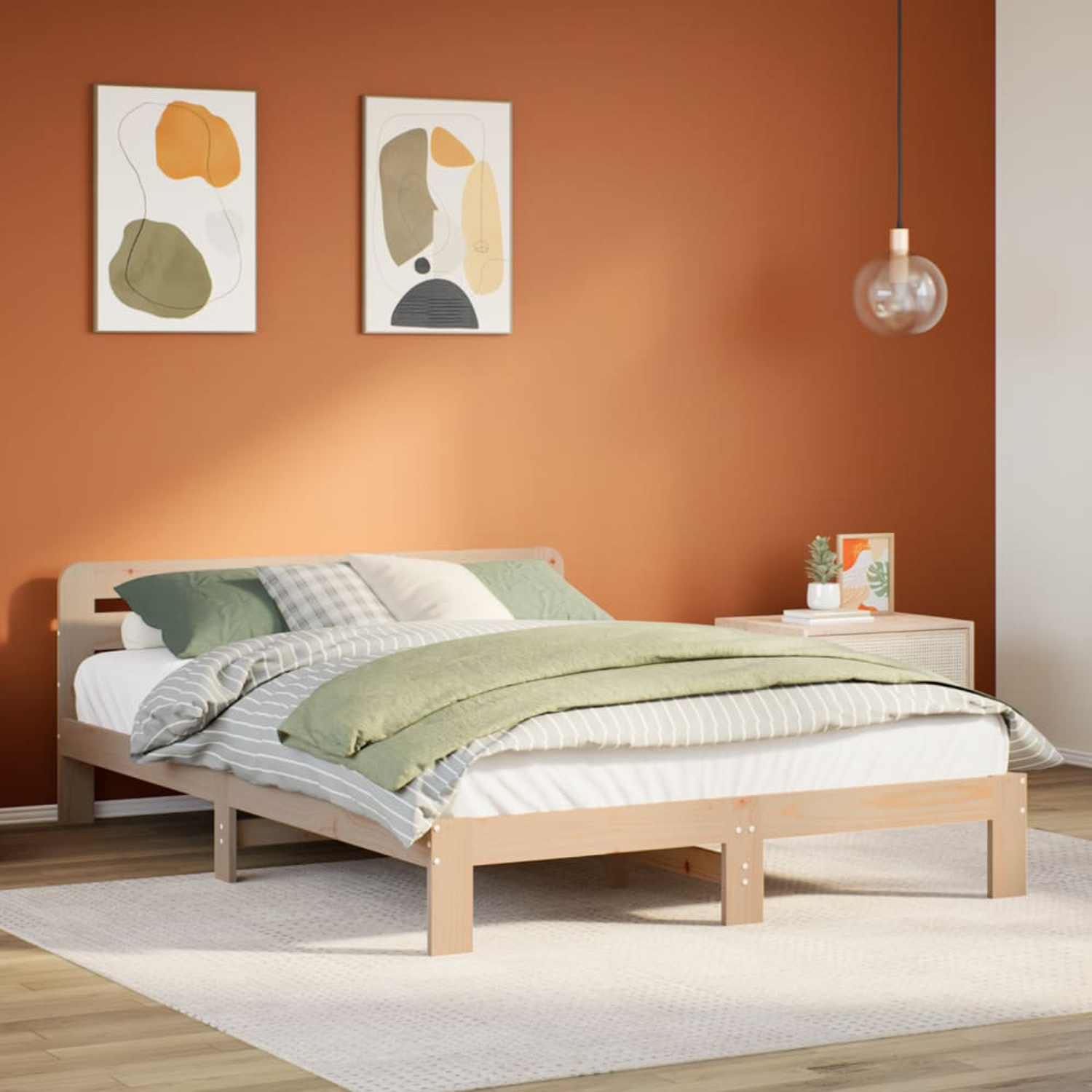 Bettgestell Letta mit Lattenrost 140x200cm – Bild 2