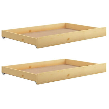 Bettschublade Cassetto 2x mit Rollen 88x61x9cm