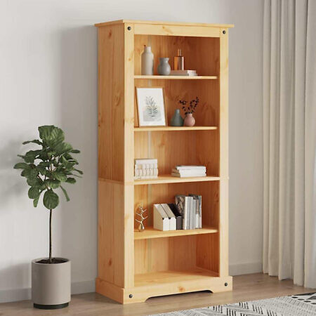 Bücherregal Libro 5 Ebenen Kiefer Massivholz 170x80x40cm