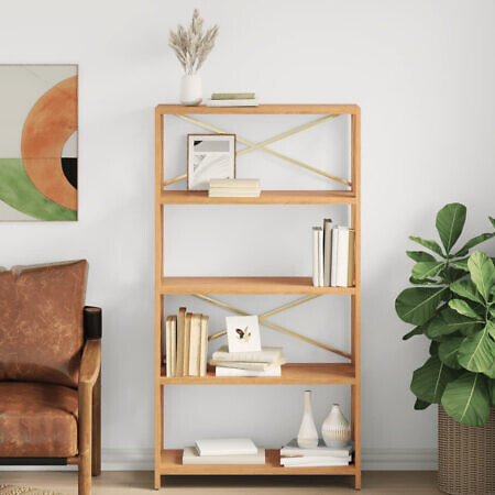 Bücherregal Libro 5 Ebenen Eiche Massivholz 146x80x30cm